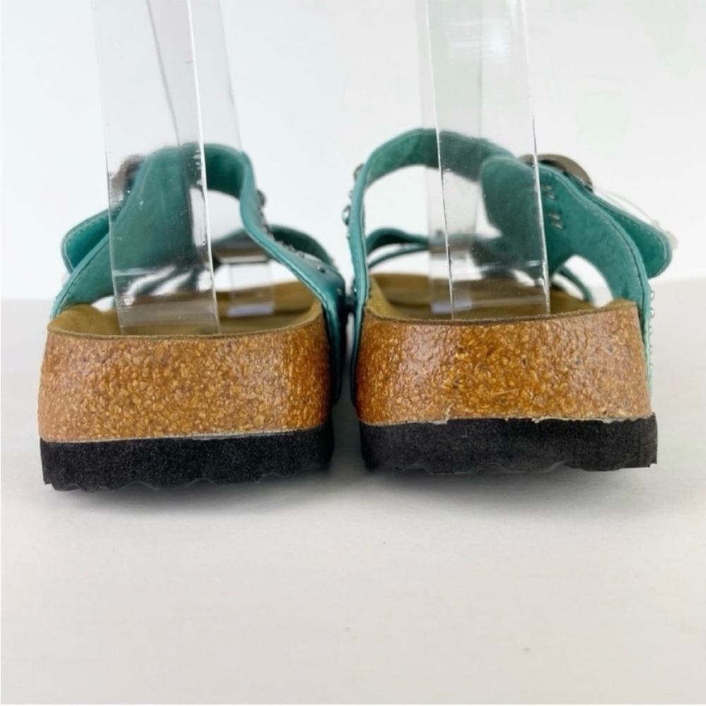 Birkenstock Betula Lambada Turquoise Teal Mermaid Crystal Studded Sandals EUC - Picture 5 of 14